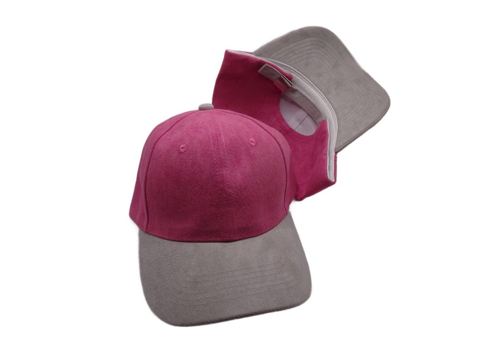 (image for) Two Tone baseball cap Vegan suede - Two Tone Bubblegum/Gray
