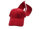 (image for) Vegan suede baseball cap - Burgandy