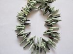 (image for) Burgandy white coral stick beads #1740