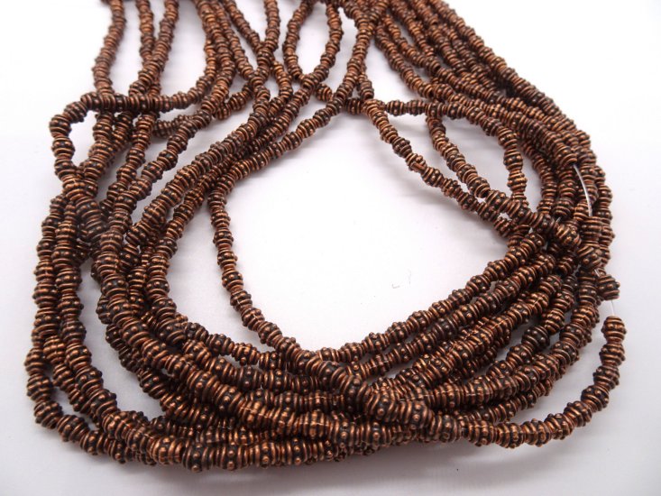 (image for) copper zinc metal spacer beads #C-10