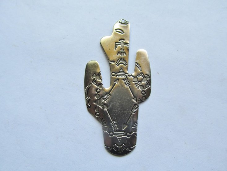 (image for) Cactus antique silver #pen-27
