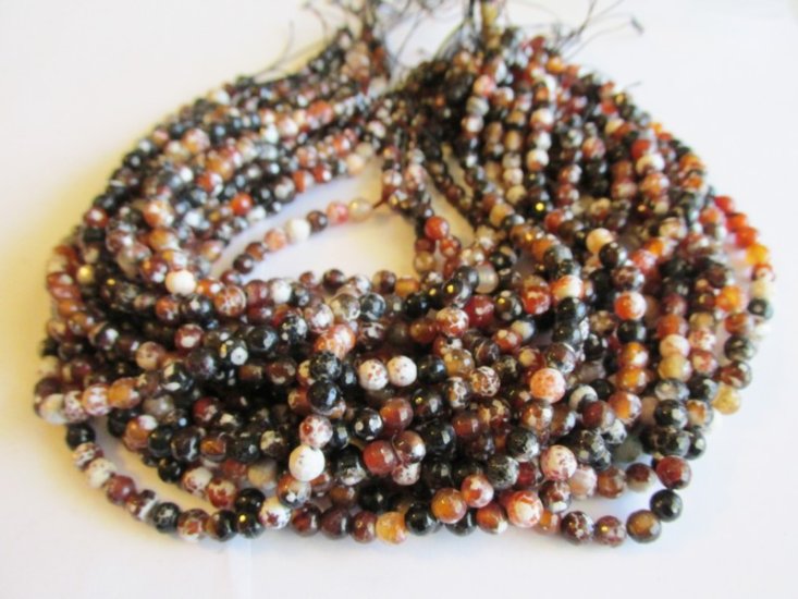 (image for) Carmel brown agate rounds 6mm #1578