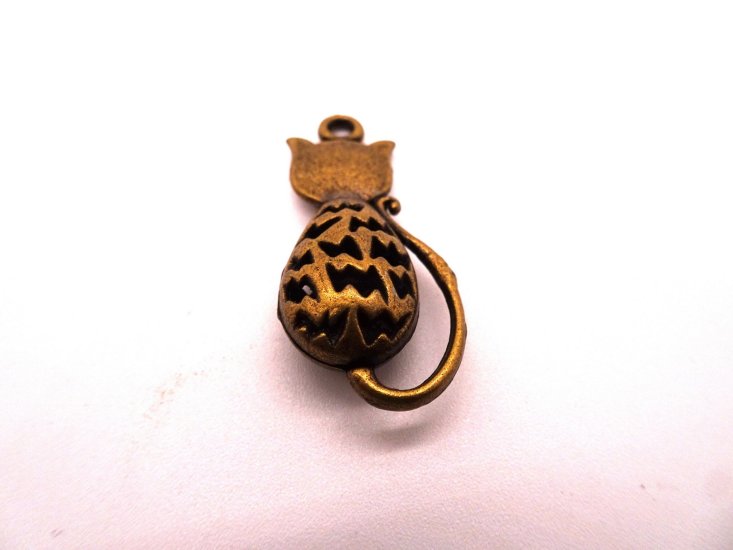 (image for) Cat charm antique bronze #BS-ch67
