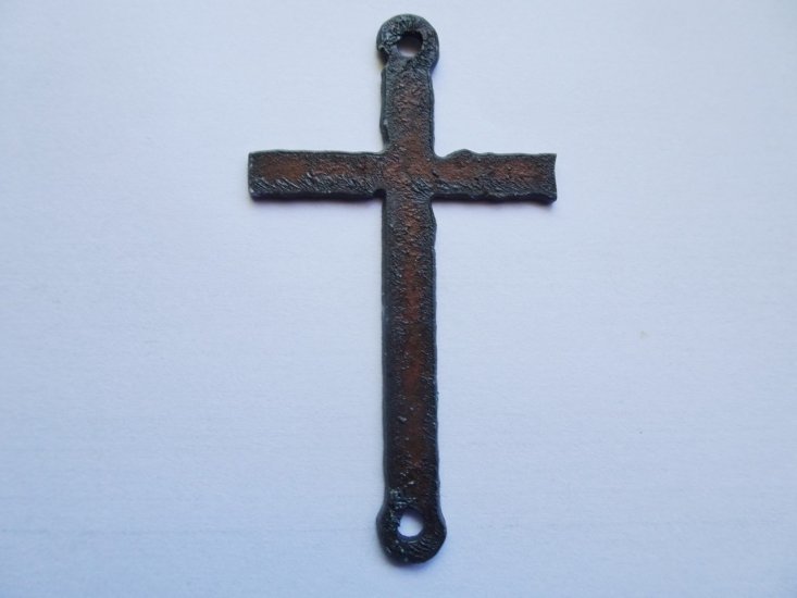 (image for) Cross straight double loop pendant #CC001DL