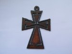 (image for) Cross metal cutout pendant #CC009
