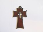 (image for) Cross metal cutout pendant #CC011-L