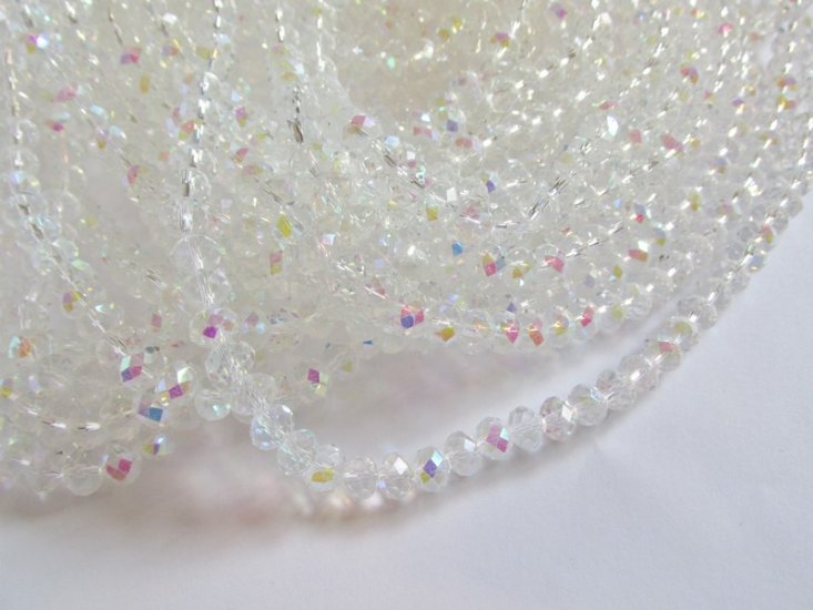 (image for) Crystal AB rondelle #HU14-1336