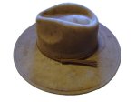 (image for) Vegan suede Wide brim hat - Chocolate Brown