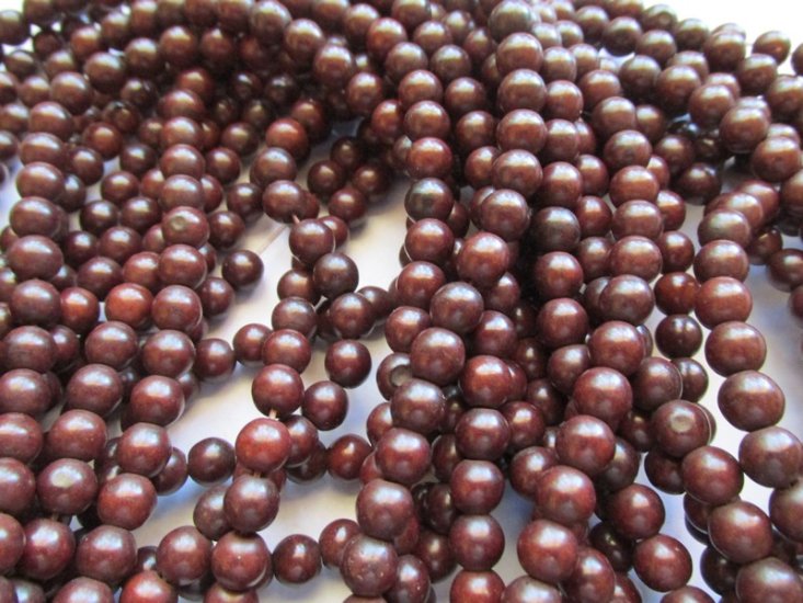 (image for) Brown Chocolate round beads #1811