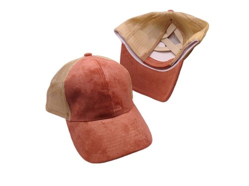(image for) Pony Tail criss cross Mesh back cap - Cinnamon