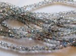 (image for) Clear rainbow rondelle crystals 6x8mm #1404-TU
