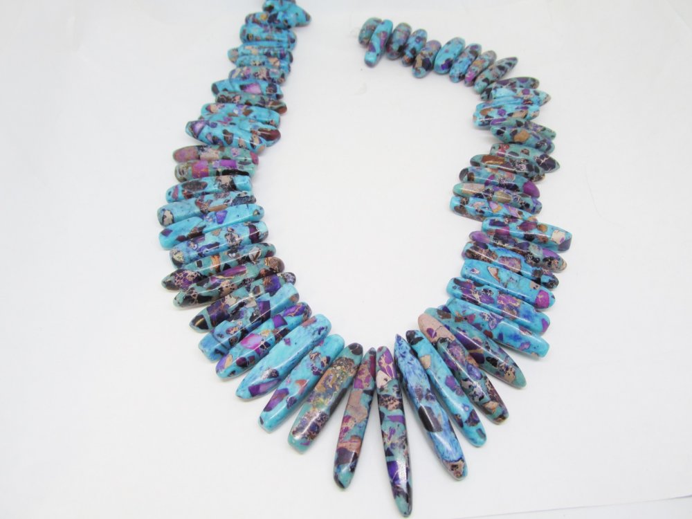(image for) Turquoise composite stick beads #1069