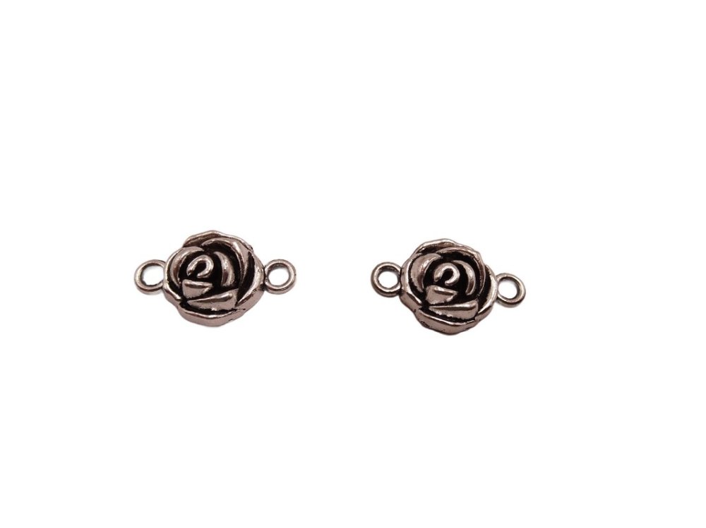 (image for) Rose flower connector (2) pcs #Con72