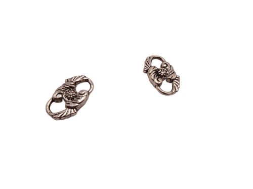 (image for) Flower connector antique silver (2pcs) #Con8