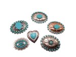 (image for) Concho set hat band embellishments #EMB-6