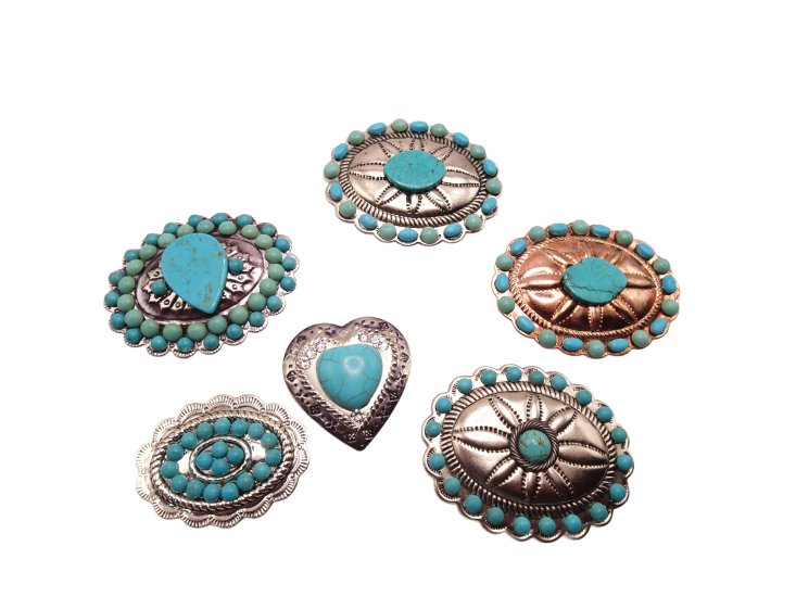 (image for) Concho set hat band embellishments #EMB-6