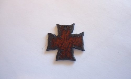 (image for) Chopper cross metal cutout charm #CC013-1