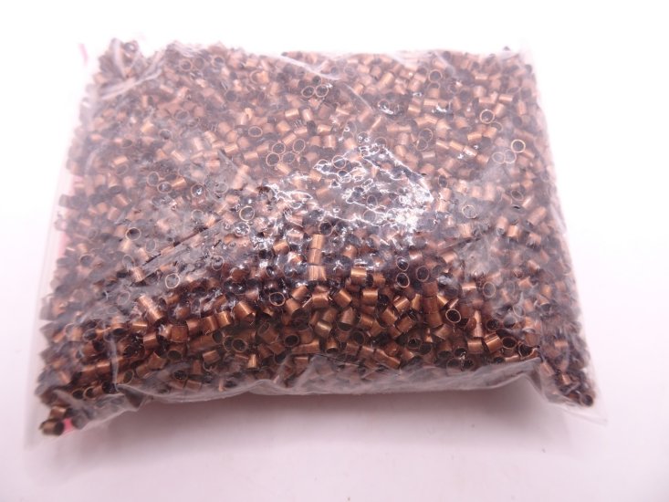 (image for) Antique copper crimp beads (1bag)