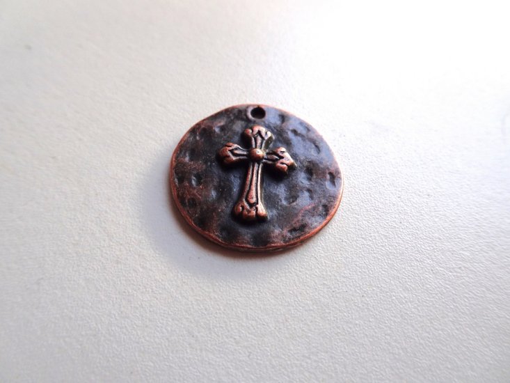 (image for) Cross copper charm #BS-ch23