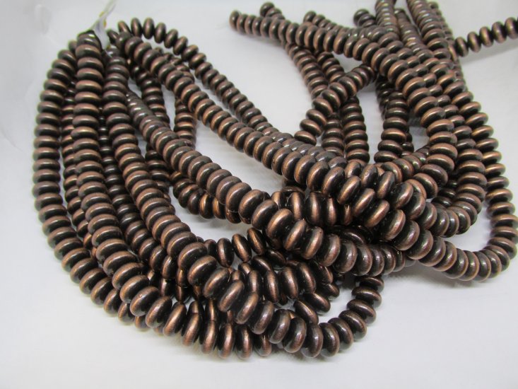 (image for) Copper faux Indian pearl Rondell 10mm #1089-A