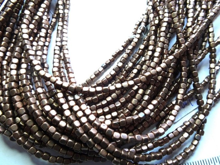 Copper hematite 3mm beads #1104