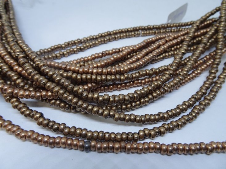 (image for) Copper hematite rondell 2x4mm #1694