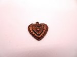 (image for) Heart copper washed charm #BS-ch85