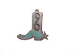 (image for) Rustic Turquoise cowboy cowgirl boot #RR002-BB