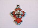(image for) Cross pendant with stones #RM298