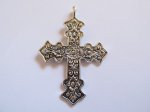 (image for) Cross antique silver pendant #HU14-01