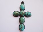 (image for) Cross pendant with stones #RM298