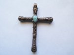 (image for) Cross pendant with stones #RM298