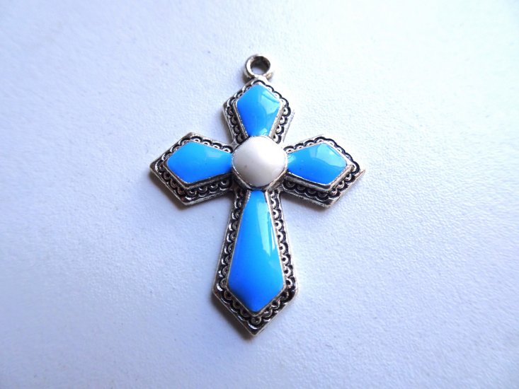 Cross pendant with stones #RM298