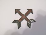 (image for) Arrows crossed double hole #P0800-DH