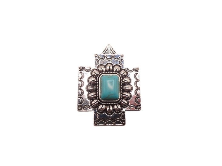 Cross pendant with stones #RM298