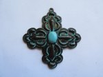 (image for) Cross pendant with stones #RM298