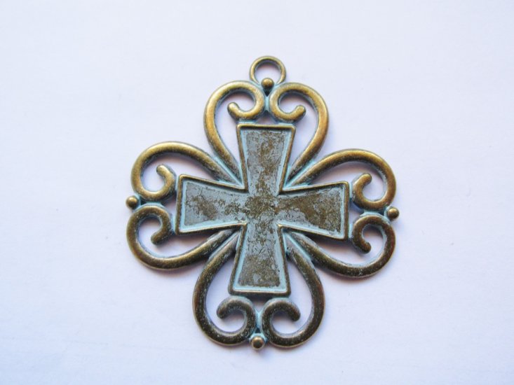 Cross pendant with stones #RM298