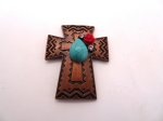 (image for) Cross pendant with stones #RM298