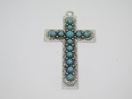 (image for) Cross pendant with stones #RM298