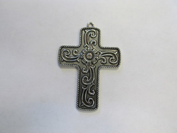 Modal Additional Images for Cross pendant with stones #RM298