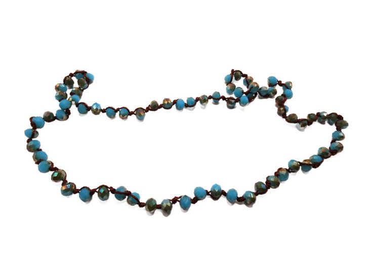 (image for) Beaded necklace convert to hatband- Crystal
