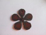 (image for) Flower metal cutout pendant #CG001-1 1/2
