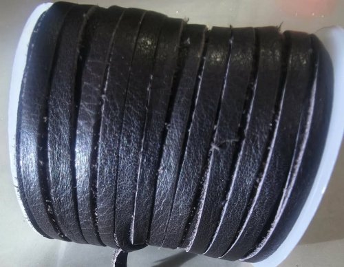 (image for) Deer Skin leather lace 4mm- Dark Brown