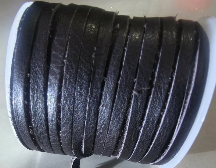 (image for) Deer Skin leather lace 4mm- Dark Brown