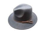 (image for) Short Brim vegan suede hat - Denim Blue