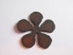 (image for) Flower metal cutout pendant #CG001-3