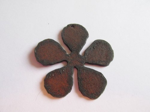(image for) Flower metal cutout pendant #CG001-2