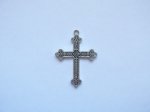 (image for) Antique Silver Cross Pendant #PP78