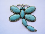 (image for) Dragonfly with stones bronze #MP130