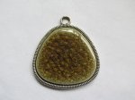(image for) Faux Druzy Quartz pendant #HU14-20